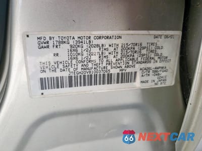Zdjęcie 13 z 13 samochodu: 2001 TOYOTA RAV4 VIN:JTEGH20V810037065 - miniatura