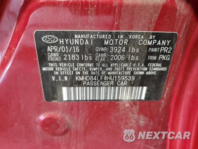 Zdjęcie 12 z 14 samochodu: 2017 HYUNDAI ELANTRA SE VIN:KMHD84LF4HU159539 - miniatura