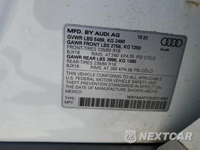 Zdjęcie 13 z 15 samochodu: 2021 AUDI Q5 PREMIUM VIN:WA1AAAFY2M2014992 - miniatura