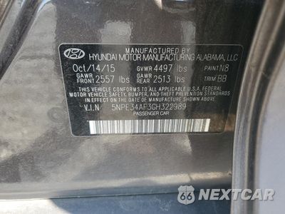 Zdjęcie 12 z 14 samochodu: 2016 HYUNDAI SONATA SPORT VIN:5NPE34AF3GH322989 - miniatura
