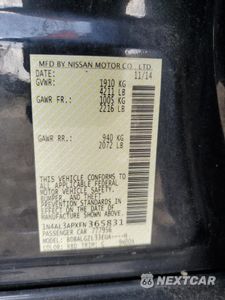 Zdjęcie 12 z 14 samochodu: 2015 NISSAN ALTIMA 2.5 VIN:1N4AL3APXFN365831 - miniatura