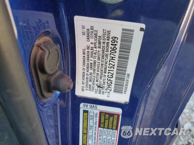 Zdjęcie 13 z 13 samochodu: 2007 HONDA CIVIC SI VIN:2HGFG21527H706499 - miniatura
