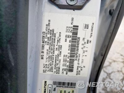 Zdjęcie 12 z 13 samochodu: 2017 FORD FUSION SE HYBRID VIN:3FA6P0LU6HR409030 - miniatura