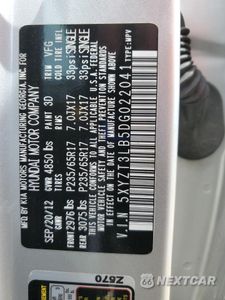 Zdjęcie 13 z 15 samochodu: 2013 HYUNDAI SANTA FE SPORT VIN:5XYZT3LB5DG022041 - miniatura