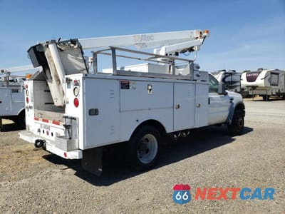 Trzecie zdjęcie samochodu z tyłu: 2008 FORD F-450 SD - BOOM TRUCK *** PRIOR FLEET *** VIN:1FD4F46Y48EE09598 - miniatura