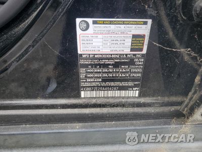 Zdjęcie 13 z 13 samochodu: 2009 MERCEDES-BENZ ML 550 VIN:4JGBB72E29A454287 - miniatura
