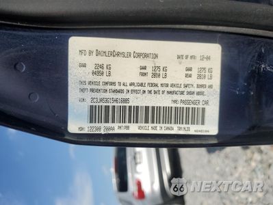Zdjęcie 12 z 12 samochodu: 2005 CHRYSLER 300 TOURING VIN:2C3JA53G15H616885 - miniatura