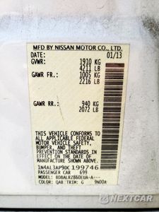 Zdjęcie 12 z 12 samochodu: 2013 NISSAN ALTIMA 2.5 VIN:1N4AL3AP9DC199746 - miniatura