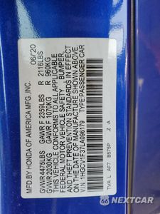 Zdjęcie 13 z 13 samochodu: 2020 HONDA ACCORD SPORT VIN:1HGCV1F37LA096179 - miniatura