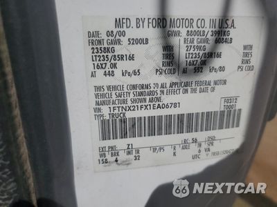 Zdjęcie 12 z 12 samochodu: 2001 FORD F250 SUPER DUTY VIN:1FTNX21FX1EA06781 - miniatura