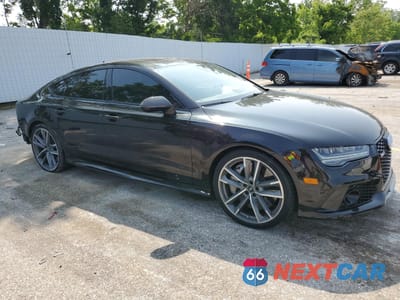 Czwarte zdjęcie samochodu z boku: 2017 AUDI RS7 PERFORMANCE VIN:WUAWRAFC7HN901522 - miniatura