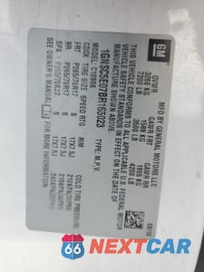 Zdjęcie 14 z 14 samochodu: 2011 CHEVROLET SUBURBAN C1500 VIN:1GNSC5E07BR165023 - miniatura