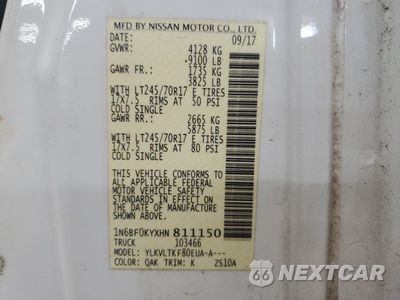Zdjęcie 13 z 15 samochodu: 2017 NISSAN NV 1500 S VIN:1N6BF0KYXHN811150 - miniatura