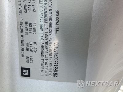Zdjęcie 12 z 14 samochodu: 2012 CHEVROLET CAMARO LT VIN:2G1FB1E30C9156166 - miniatura