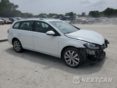 Czwarte zdjęcie samochodu z boku: 2018 VOLKSWAGEN GOLF SPORTWAGEN SEL VIN:3VWL17AU4JM767270 - miniatura