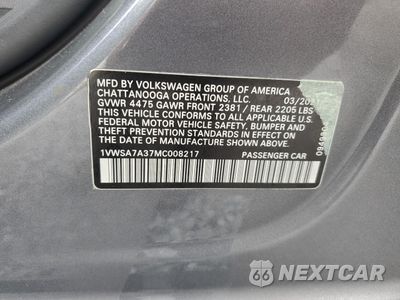 Zdjęcie 13 z 15 samochodu: 2021 VOLKSWAGEN PASSAT SE VIN:1VWSA7A37MC008217 - miniatura
