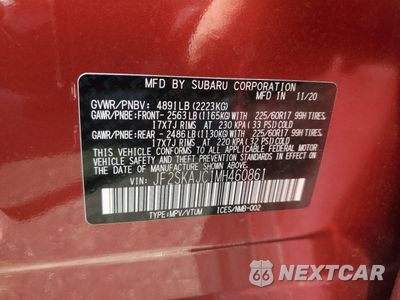 Zdjęcie 13 z 16 samochodu: 2021 SUBARU FORESTER PREMIUM VIN:JF2SKAJC1MH460861 - miniatura