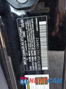 Zdjęcie 12 z 12 samochodu: 2009 MERCEDES-BENZ CLK 350 VIN:WDBTK56F19T108492 - miniatura