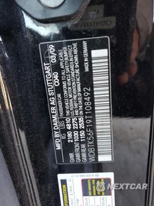 Zdjęcie 12 z 12 samochodu: 2009 MERCEDES-BENZ CLK 350 VIN:WDBTK56F19T108492 - miniatura