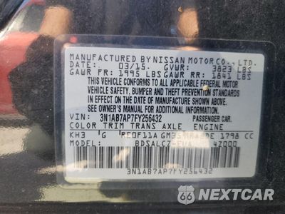 Zdjęcie 13 z 13 samochodu: 2015 NISSAN SENTRA S VIN:3N1AB7AP7FY256432 - miniatura