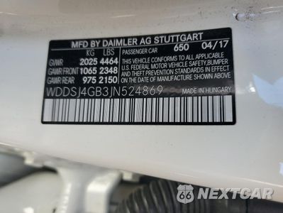 Zdjęcie 12 z 13 samochodu: 2018 MERCEDES-BENZ CLA 250 4MATIC VIN:WDDSJ4GB3JN524869 - miniatura