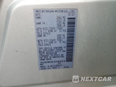Zdjęcie 14 z 16 samochodu: 2013 NISSAN PATHFINDER S VIN:5N1AR2MM2DC646403 - miniatura