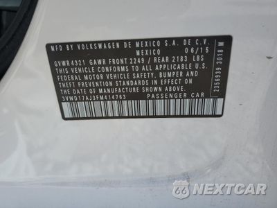 Zdjęcie 13 z 15 samochodu: 2015 VOLKSWAGEN JETTA SE VIN:3VWD17AJ3FM414763 - miniatura