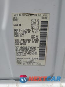 Zdjęcie 13 z 14 samochodu: 2018 NISSAN NV 2500 S VIN:1N6AF0LY0JN816308 - miniatura