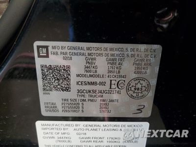 Zdjęcie 12 z 15 samochodu: 2018 CHEVROLET SILVERADO K1500 LTZ VIN:3GCUKSEJ4JG321741 - miniatura