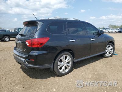 Trzecie zdjęcie samochodu z tyłu: 2018 NISSAN PATHFINDER S VIN:5N1DR2MM8JC652764 - miniatura