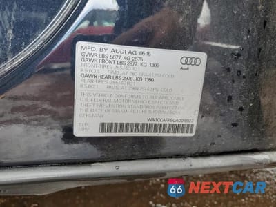 Zdjęcie 12 z 12 samochodu: 2016 AUDI SQ5 PREMIUM PLUS VIN:WA1CCAFP5GA004607 - miniatura