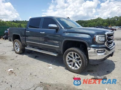 Czwarte zdjęcie samochodu z boku: 2018 GMC SIERRA K1500 SLT VIN:3GTU2NEC9JG163822 - miniatura