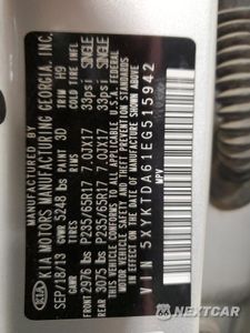 Zdjęcie 12 z 14 samochodu: 2014 KIA SORENTO LX VIN:5XYKTDA61EG515942 - miniatura