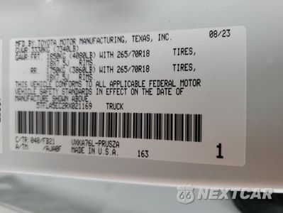 Zdjęcie 12 z 12 samochodu: 2024 TOYOTA TUNDRA CREWMAX SR5 VIN:5TFLA5EC2RX021169 - miniatura