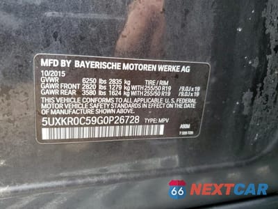 Zdjęcie 13 z 13 samochodu: 2016 BMW X5 XDRIVE35I VIN:5UXKR0C59G0P26728 - miniatura