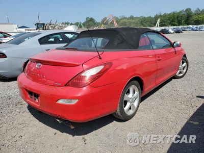 Trzecie zdjęcie samochodu z tyłu: 2008 TOYOTA CAMRY SOLARA SE VIN:4T1FA38P48U155192 - miniatura