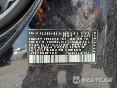 Zdjęcie 13 z 14 samochodu: 2019 VOLKSWAGEN JETTA SEL PREMIUM VIN:3VWG57BU8KM204289 - miniatura