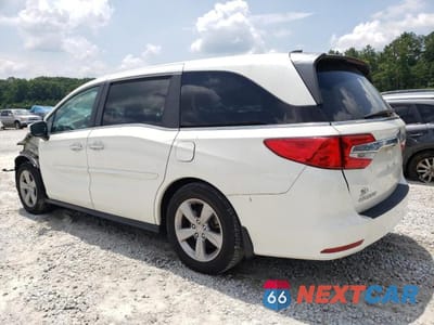 Drugie zdjęcie samochodu z przodu: 2019 HONDA ODYSSEY EXL VIN:5FNRL6H76KB063983 - miniatura