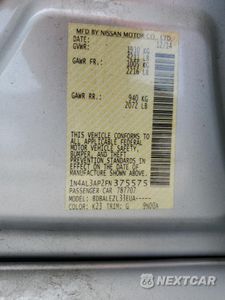 Zdjęcie 12 z 14 samochodu: 2015 NISSAN ALTIMA 2.5 VIN:1N4AL3AP2FN375575 - miniatura