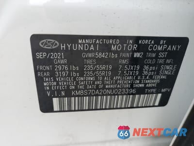 Zdjęcie 14 z 14 samochodu: 2022 HYUNDAI SANTA FE LIMITED VIN:KM8S7DA20NU023396 - miniatura