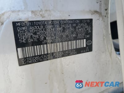 Zdjęcie 12 z 12 samochodu: 2017 LEXUS IS 200T VIN:JTHBA1D21G5015710 - miniatura