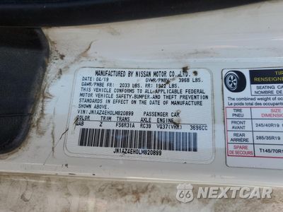 Zdjęcie 12 z 15 samochodu: 2020 NISSAN 370Z BASE VIN:JN1AZ4EH0LM820899 - miniatura