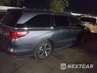 Trzecie zdjęcie samochodu z tyłu: 2018 HONDA ODYSSEY ELITE VIN:5FNRL6H97JB020592 - miniatura