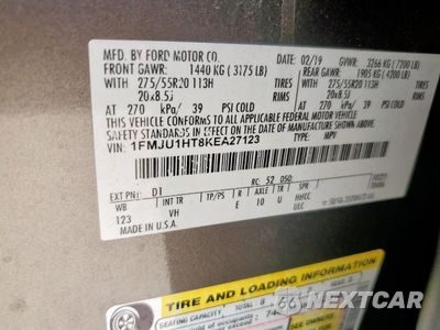Zdjęcie 13 z 14 samochodu: 2019 FORD EXPEDITION XLT VIN:1FMJU1HT8KEA27123 - miniatura