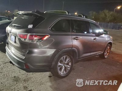 Trzecie zdjęcie samochodu z tyłu: 2014 TOYOTA HIGHLANDER XLE VIN:5TDKKRFHXES018708 - miniatura