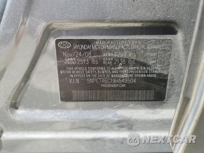 Zdjęcie 13 z 13 samochodu: 2009 HYUNDAI SONATA GLS VIN:5NPET46C19H549504 - miniatura