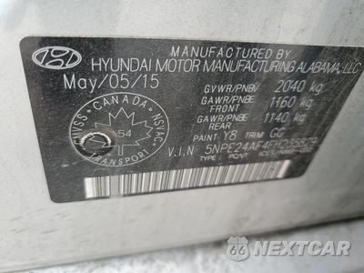 Zdjęcie 12 z 12 samochodu: 2015 HYUNDAI SONATA SE VIN:5NPE24AF4FH235829 - miniatura