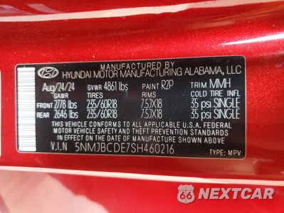 Zdjęcie 13 z 14 samochodu: 2025 HYUNDAI TUCSON SEL VIN:5NMJBCDE7SH460216 - miniatura