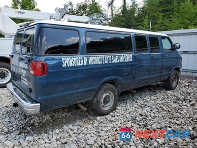 Trzecie zdjęcie samochodu z tyłu: 2000 DODGE RAM WAGON B3500 VIN:2B5WB35Z4YK149902 - miniatura