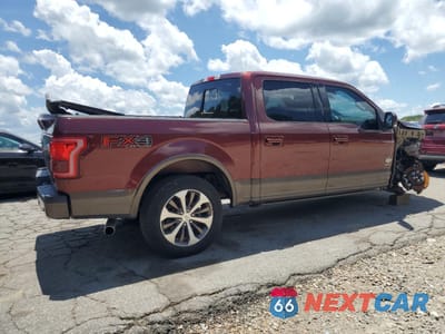 Trzecie zdjęcie samochodu z tyłu: 2017 FORD F150 SUPERCREW VIN:1FTEW1EG5HFC56045 - miniatura